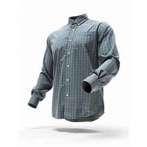Duluth Trading Co Mens Relaxed Fit Plaid Long Sleeve Button Down‎ Shirt M